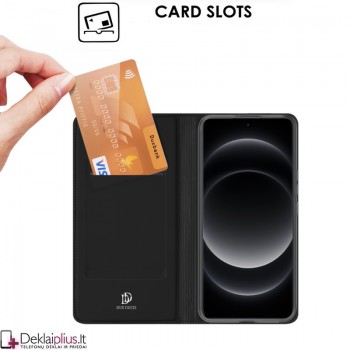 Dux Ducis Skin Pro dirbtinės odos dėklas - juodas (Xiaomi 14 Ultra)
